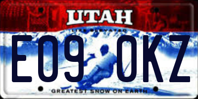 UT license plate E090KZ