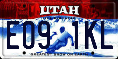 UT license plate E091KL