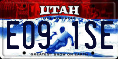 UT license plate E091SE