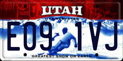 UT license plate E091VJ