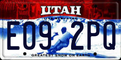 UT license plate E092PQ