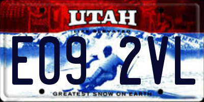UT license plate E092VL