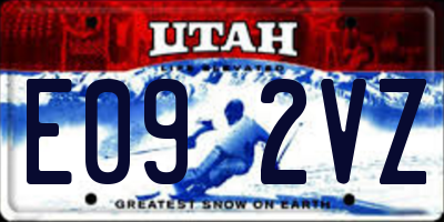 UT license plate E092VZ