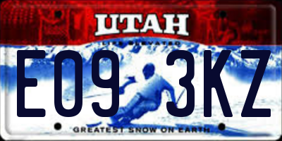UT license plate E093KZ