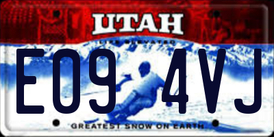 UT license plate E094VJ