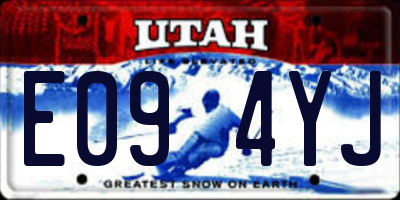 UT license plate E094YJ