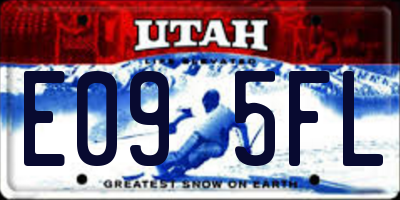 UT license plate E095FL