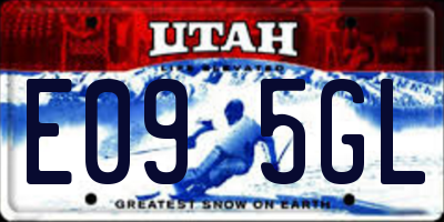 UT license plate E095GL