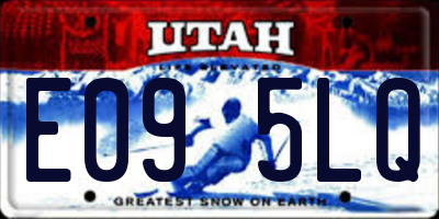 UT license plate E095LQ