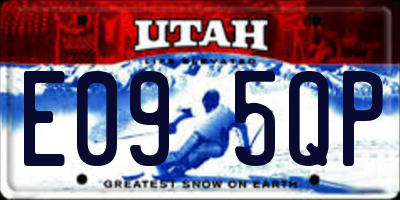 UT license plate E095QP