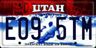 UT license plate E095TM