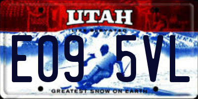 UT license plate E095VL