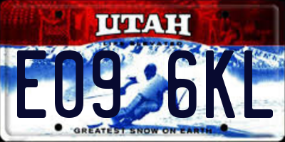 UT license plate E096KL