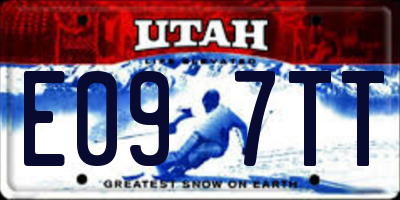 UT license plate E097TT