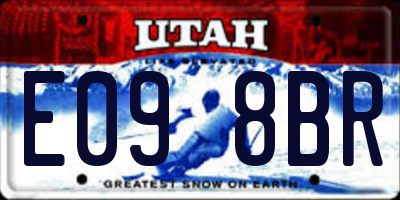 UT license plate E098BR