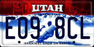UT license plate E098CL