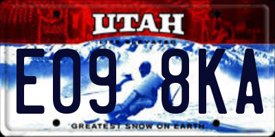 UT license plate E098KA