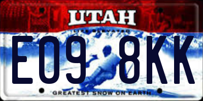 UT license plate E098KK