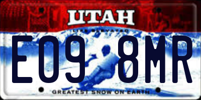 UT license plate E098MR