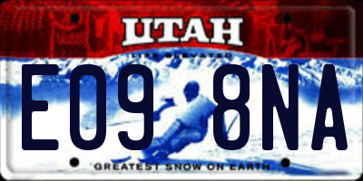 UT license plate E098NA