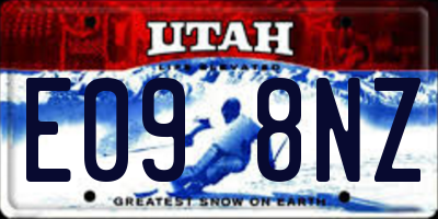 UT license plate E098NZ