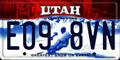 UT license plate E098VN