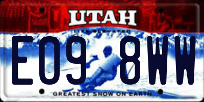 UT license plate E098WW