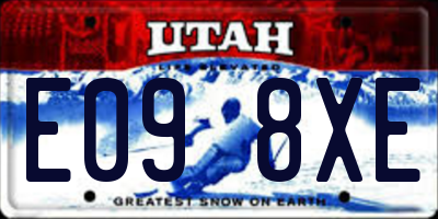UT license plate E098XE