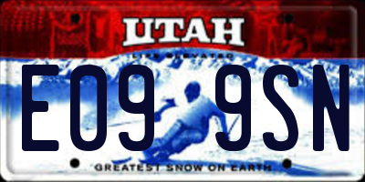 UT license plate E099SN