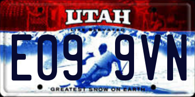 UT license plate E099VN