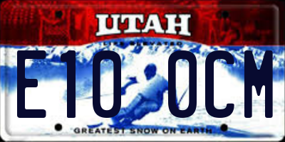UT license plate E100CM