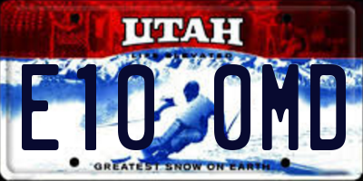 UT license plate E100MD