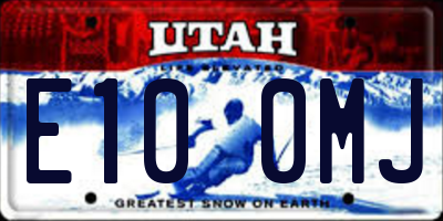 UT license plate E100MJ