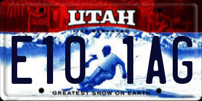 UT license plate E101AG