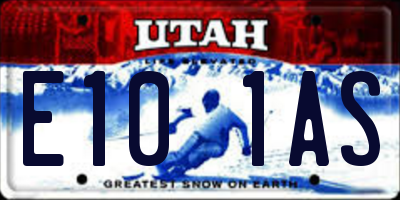 UT license plate E101AS