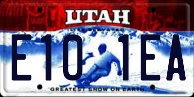 UT license plate E101EA
