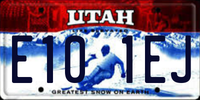 UT license plate E101EJ