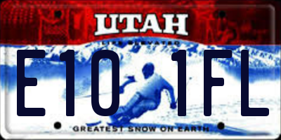 UT license plate E101FL