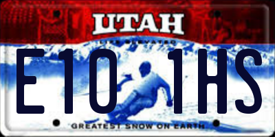 UT license plate E101HS