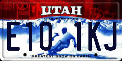 UT license plate E101KJ