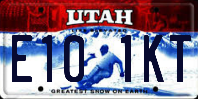UT license plate E101KT