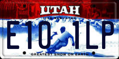 UT license plate E101LP