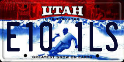 UT license plate E101LS