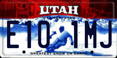 UT license plate E101MJ