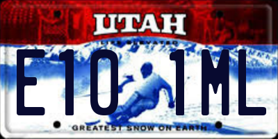 UT license plate E101ML