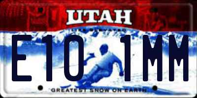 UT license plate E101MM
