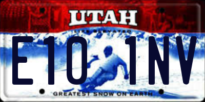 UT license plate E101NV
