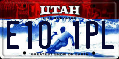 UT license plate E101PL