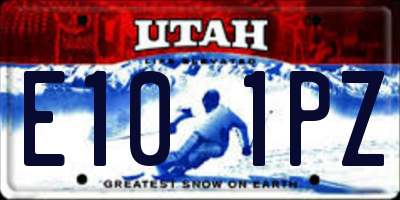 UT license plate E101PZ