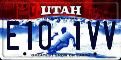 UT license plate E101VV